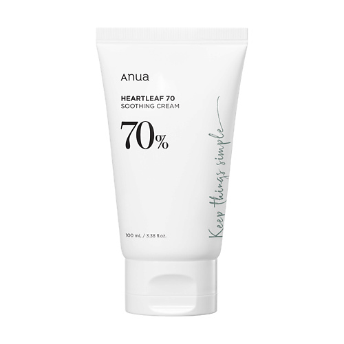 ANUA Успокаивающий крем для лица с экстрактом хауттюйнии HEARTLEAF 70% SOOTHING CREAM 100.0