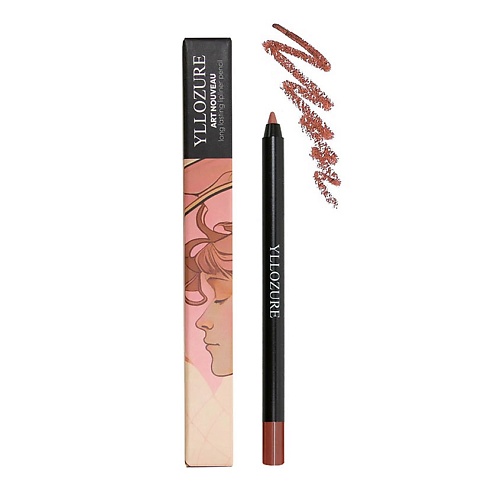 YLLOZURE Стойкий контурный карандаш для губ Арт нуво 752₽