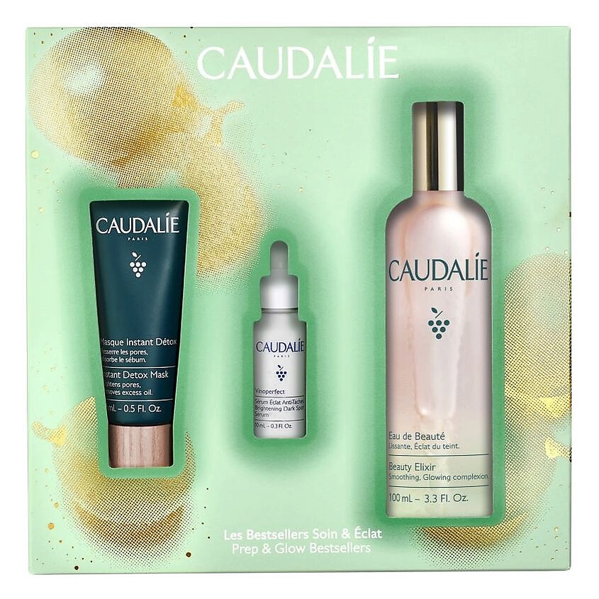 CAUDALIE 2024 Набор с водой для красоты лица Prep and Glow Bestsellers ...
