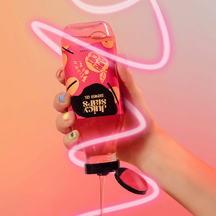 JUICY STARS Гель для душа «Абрикос Крышеснос» Believe It Or Not Apricot – фото 2