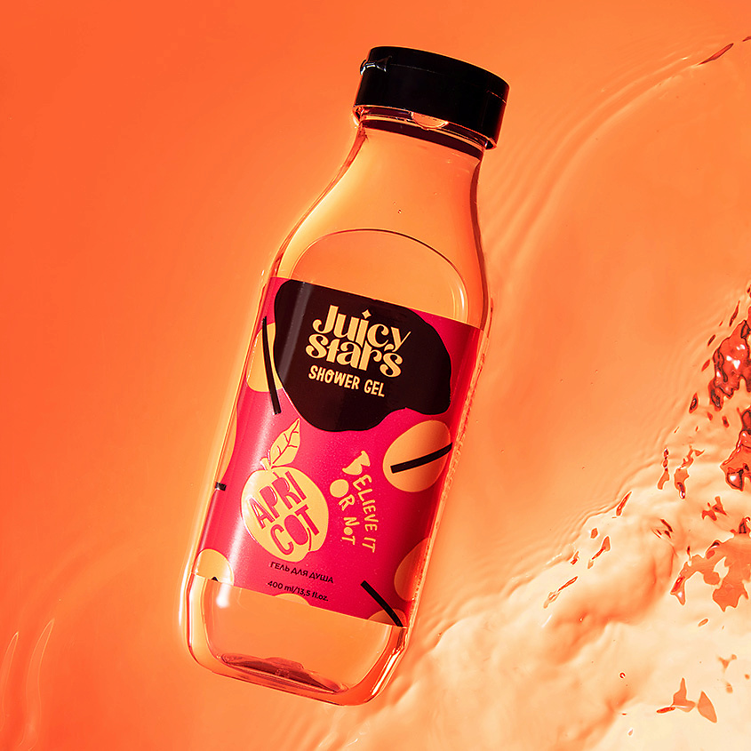 JUICY STARS Гель для душа «Абрикос Крышеснос» Believe It Or Not Apricot – фото 3