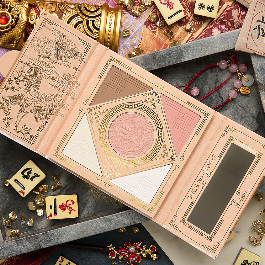 SHANGHAI SONG Палетка для лица "Golden Wings of Cranes" – фото 6