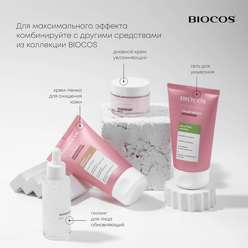 фото Biocos питательный ночной крем для лица l-arginine