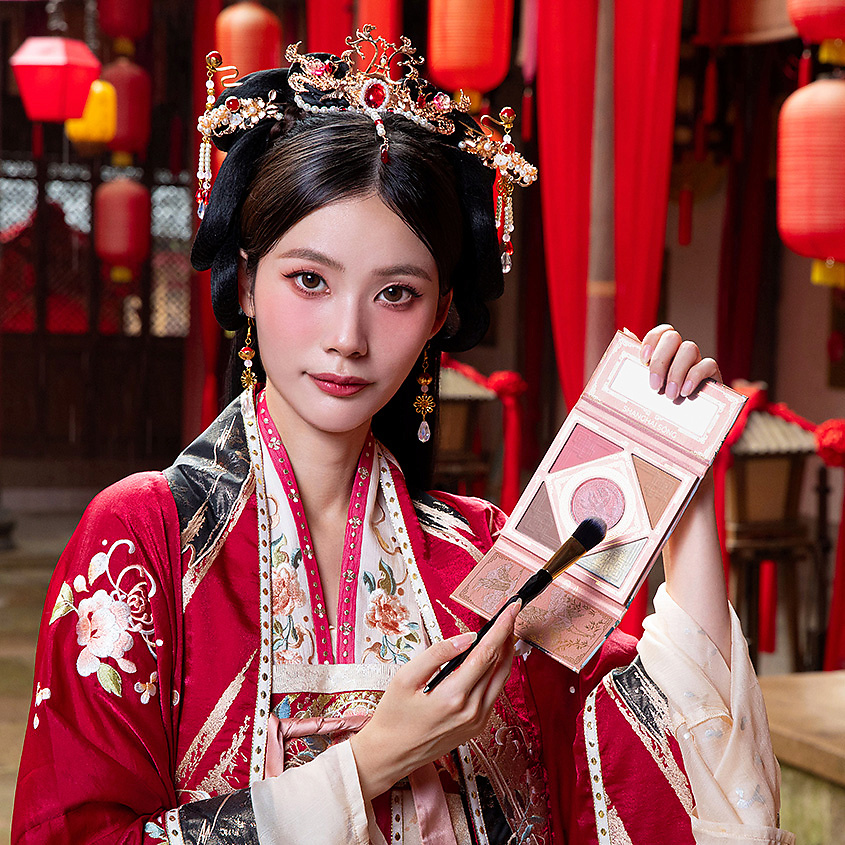 SHANGHAI SONG Палетка для лица "Golden Wings of Cranes" – фото 4