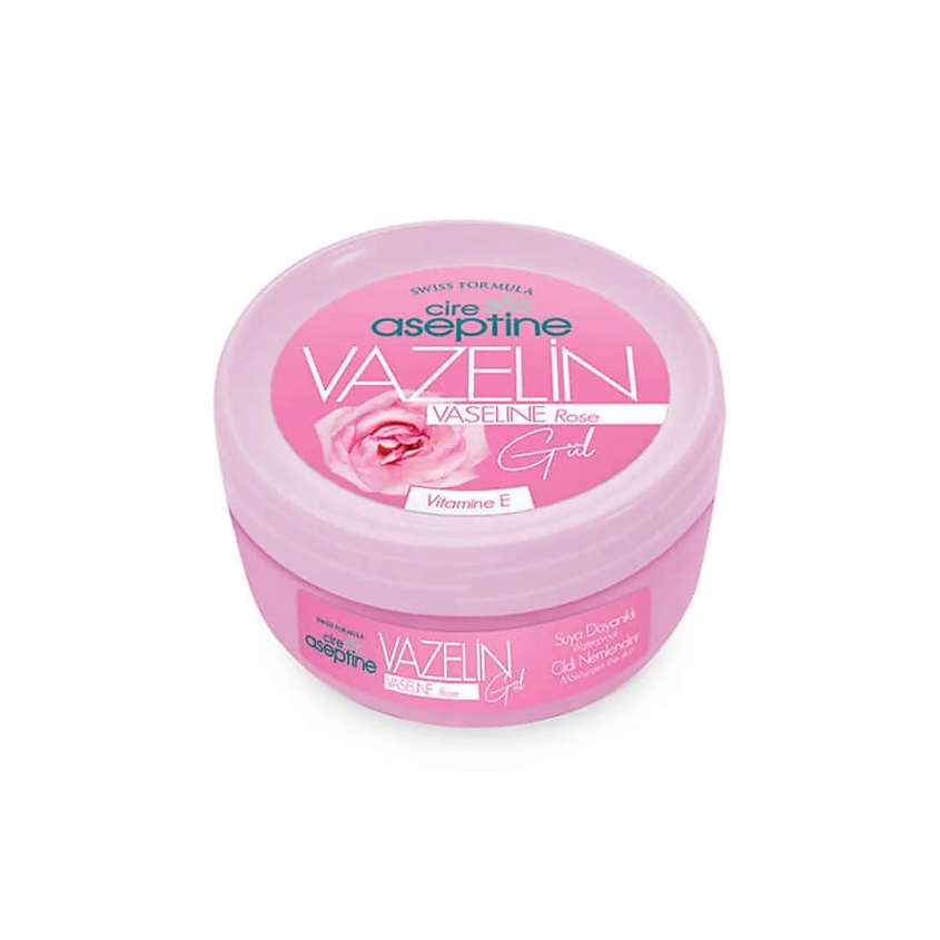 Изображение товара CIRE ASEPTINE Вазелин косметический с экстрактом Розы Vazelin Rose, 150 мл, вазелин косметический, сияние, укрепление, увлажнение