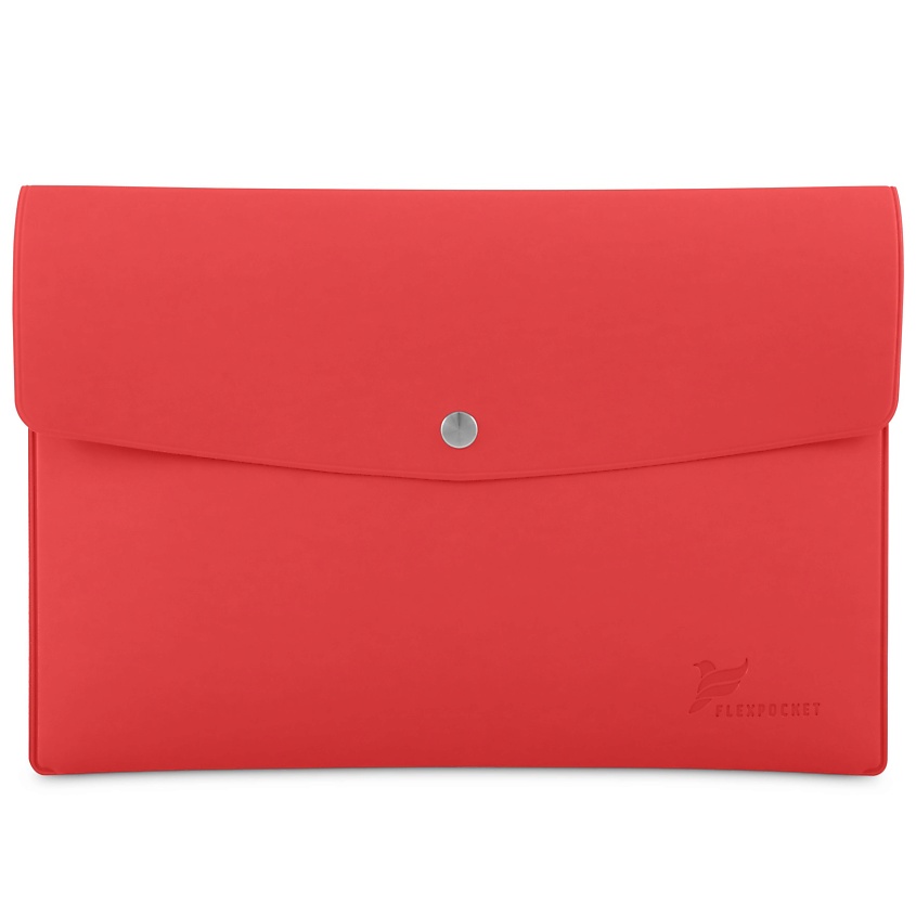 Изображение товара FLEXPOCKET Красная папка-конверт формата А5 с кнопкой