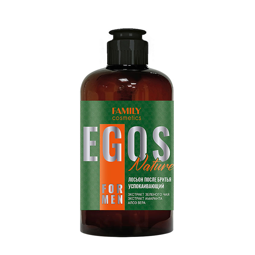 Изображение товара FAMILY COSMETICS Лосьон после бритья успокаивающий Nature серии EGOS for men, 285 мл