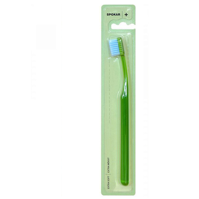 Изображение товара Зубная щетка Spokar Plus с мягкими волокнами Зеленая