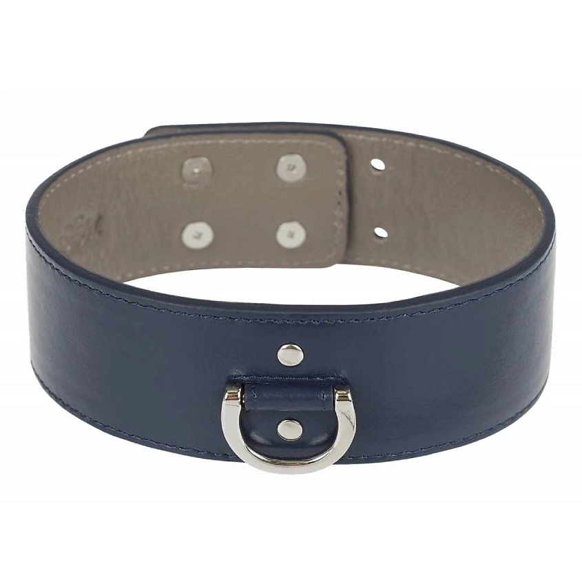 Изображение товара Женский чокер из натуральной кожи с регулировкой и полуколечком