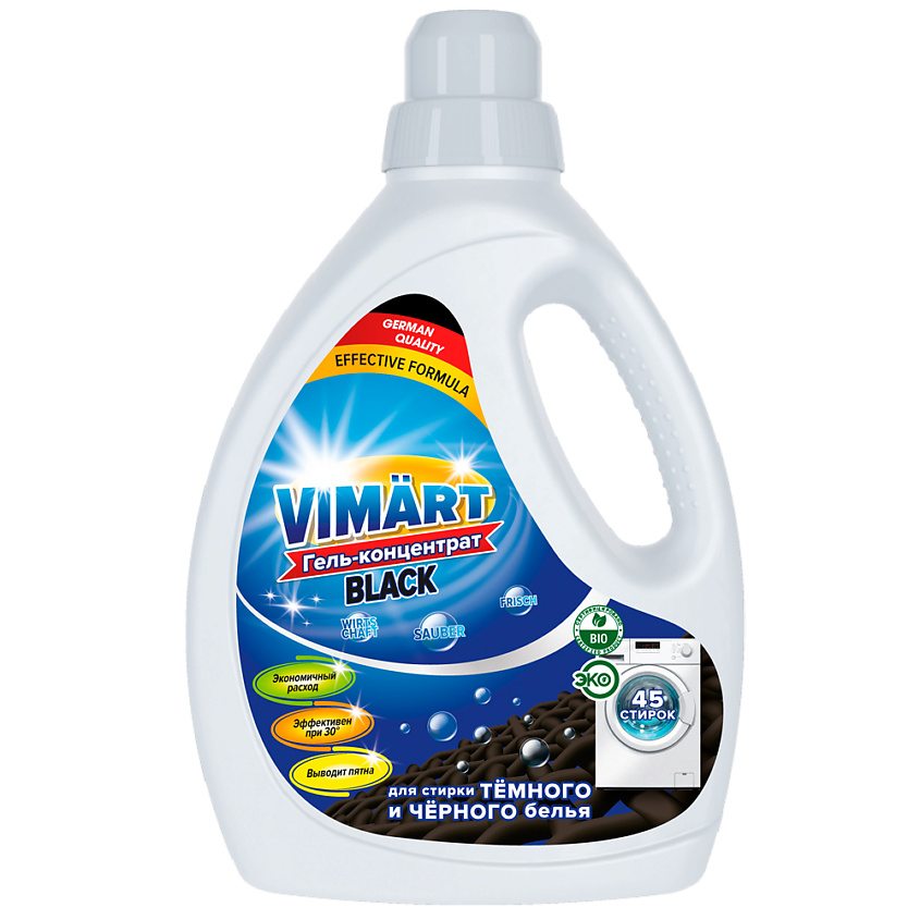 Изображение товара VIMART Гель-концентрат для стирки темного и черного, 1350 мл