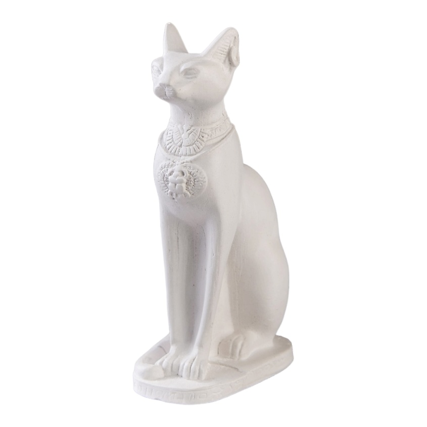 Изображение товара Статуэтка Бастет Египетская кошка декоративная гипсобетон 14см