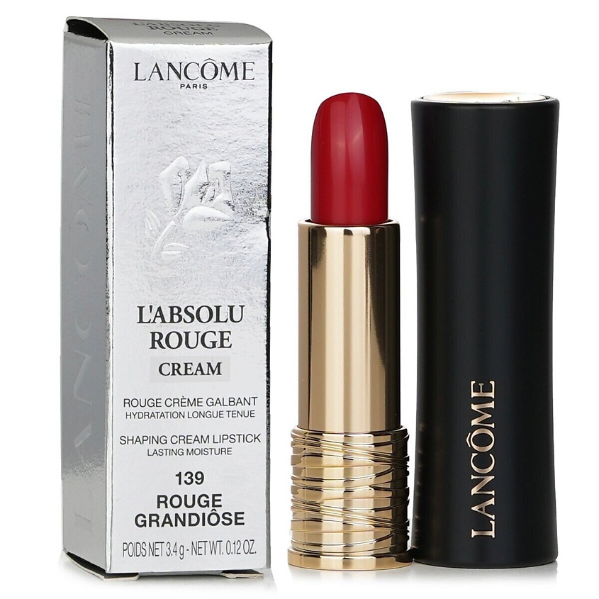 Изображение товара LANCOME Увлажняющая губная помада L'Absolu Rouge Cream, 139 Rouge Grandiôse