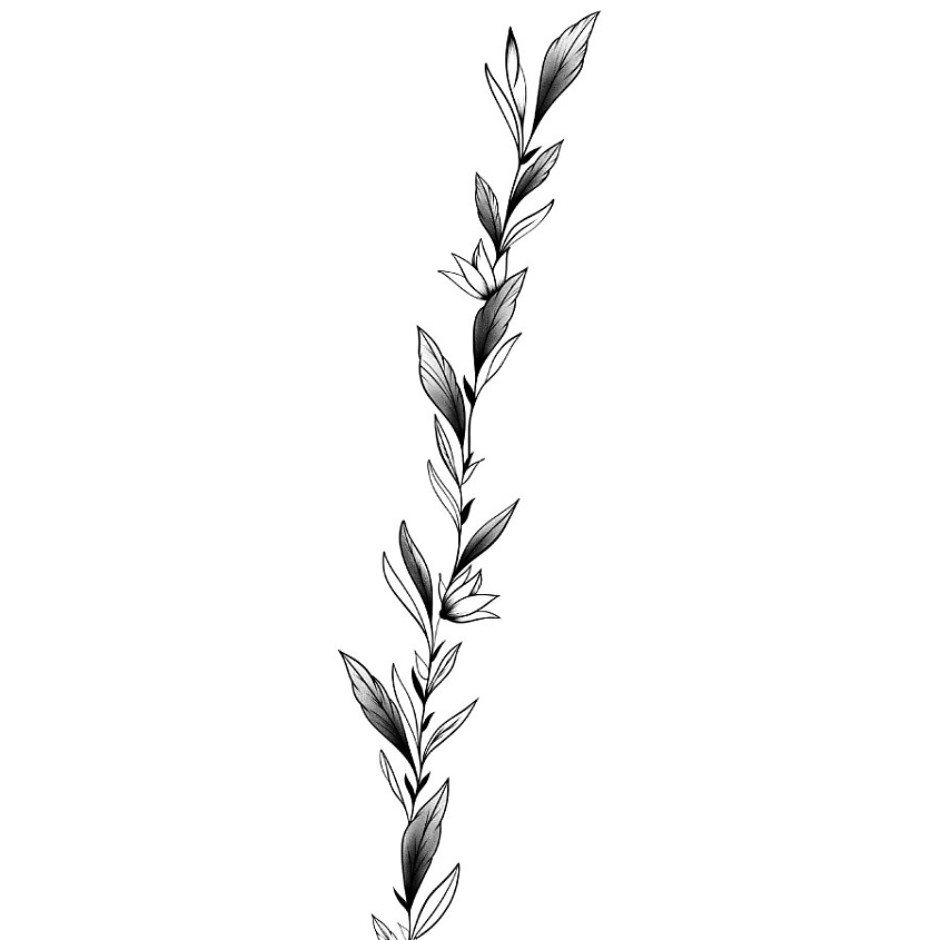 Изображение товара PRINT FACTORY Переводная Временная Татуировка Браслет Веточка, 1 шт.