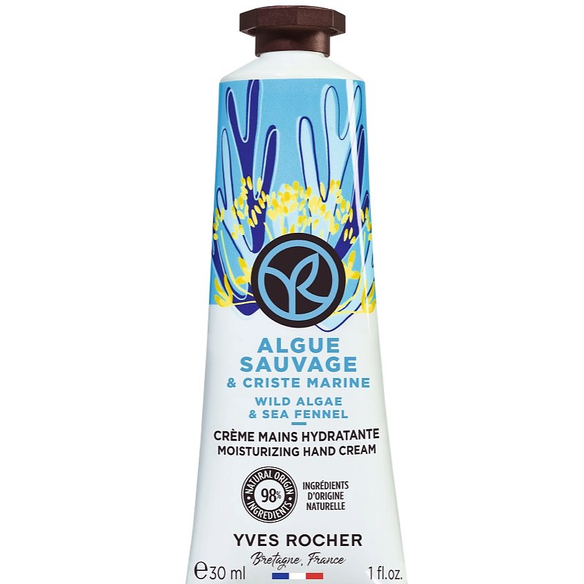 Изображение товара YVES ROCHER Увлажняющий крем для рук «МОРСКИЕ ВОДОРОСЛИ & МОРСКОЙ ФЕНХЕЛЬ», 30 мл
