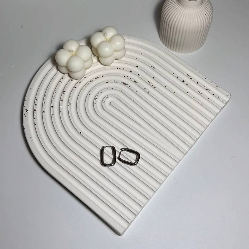 Изображение товара ТЕПЛО PRO FOR YOUR HOME WITH LOVE... Поднос подставка декоративный, цвет: Белый, 1 шт.