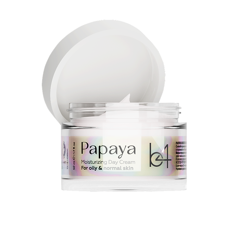 Изображение товара B4 Увлажняющий дневной крем с папайей с молочной и гликолевой кислотой - 4%, 50 мл