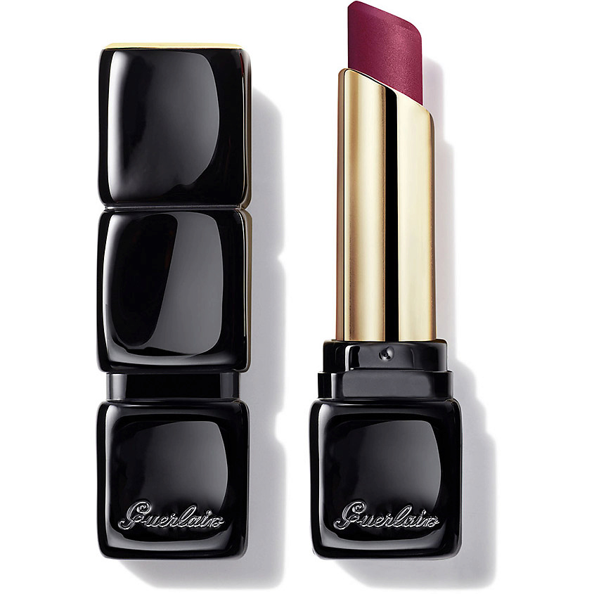Изображение товара GUERLAIN Матовая помада для губ с мягкой текстурой KissKiss Tender Matte, 880 Нежный сливовый, 2,8 г