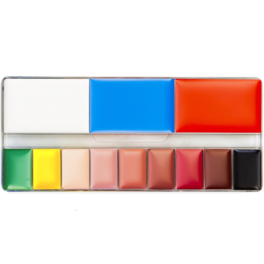 Изображение товара SPLASH Профессиональный театральный грим палитра №1 голубой 120 г