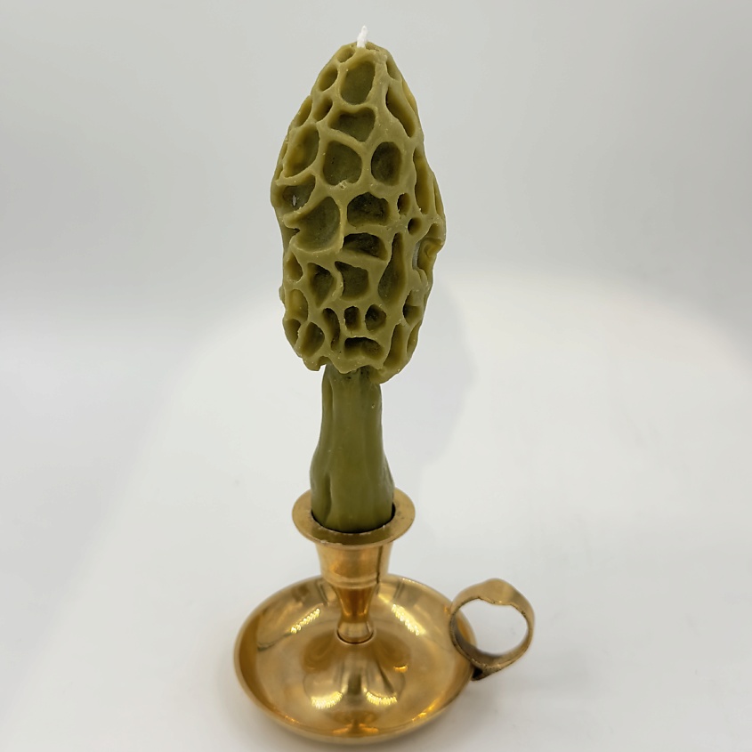 Изображение товара Свеча ароматическая Гриб Сморчок цвета хаки 0.05 мл UNIFICATION LOVE