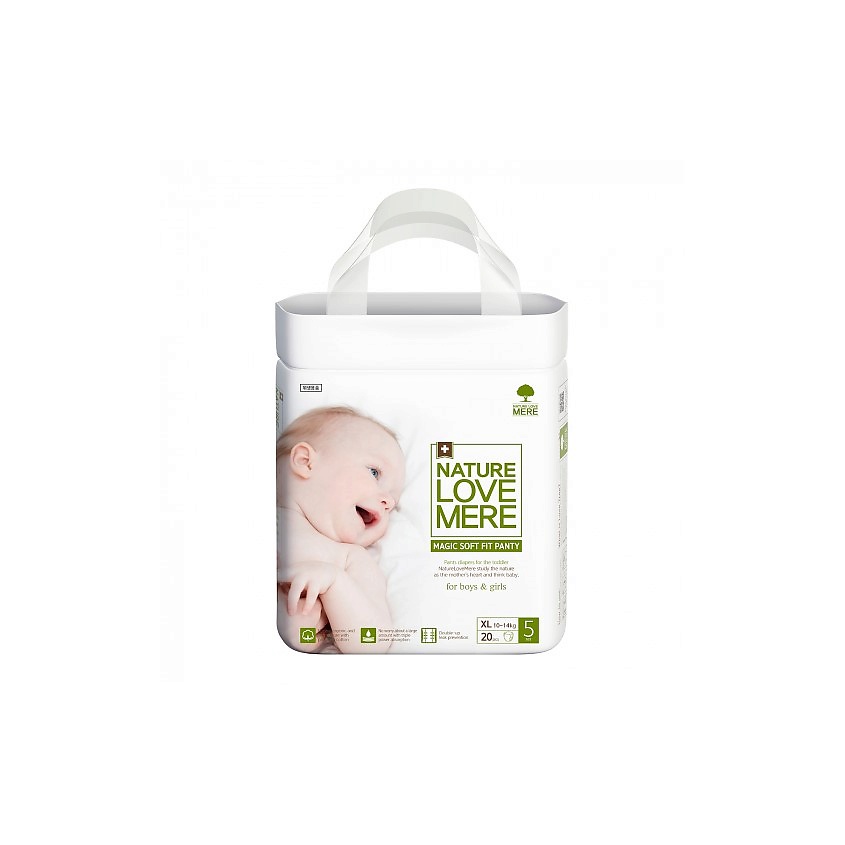 Изображение товара NATURE LOVE MERE Трусики-подгузники супер мягкие MAGIC Soft XL 10-14 кг, 20 шт.