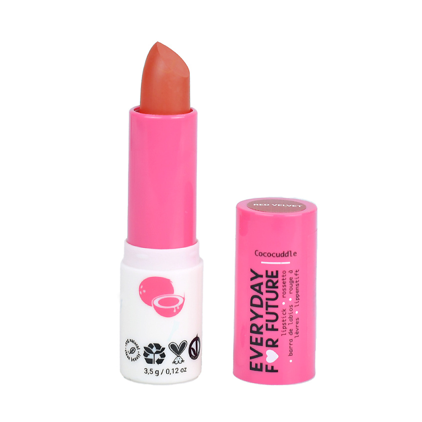 Изображение товара Органическая помада для губEVERYDAY FOR FUTURE Красный вельвет 05 натуральный уход и яркий оттенок