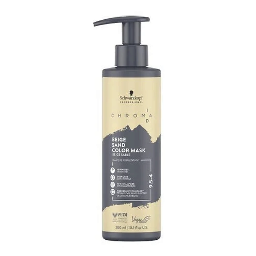 Изображение товара SCHWARZKOPF PROFESSIONAL Тонирующая бондинг-маска Chroma ID Color Mask, Beige Sand 9.5-4 300мл