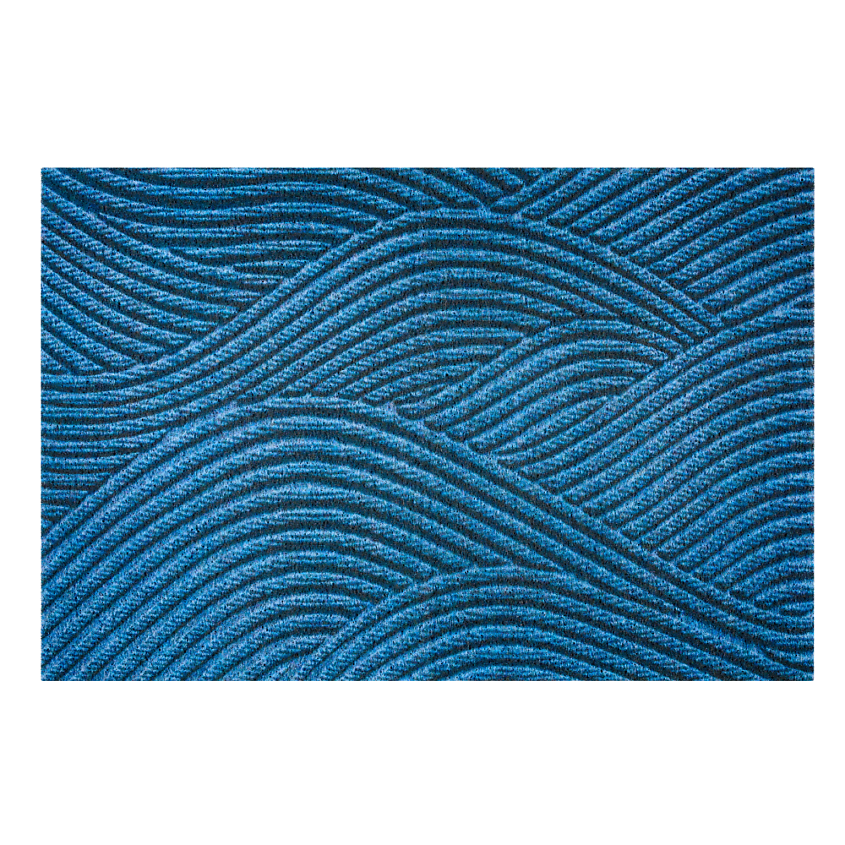 Изображение товара BIRDHOUSE Коврик придверный в прихожую для обуви на резиновой основе, Синий