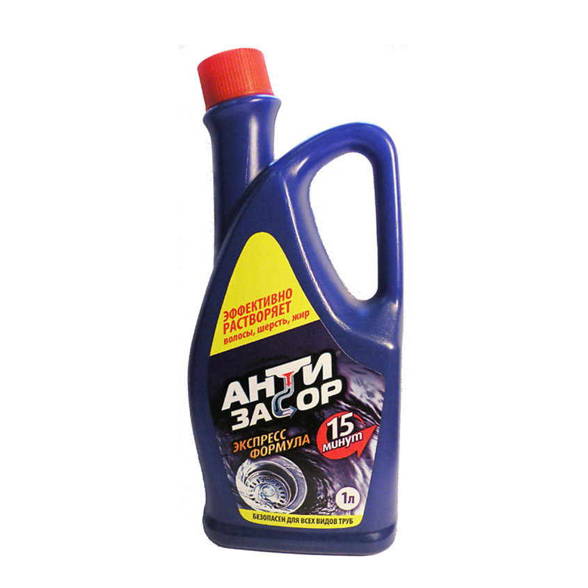 Изображение товара АНТИЗАСОР Средство для удаления засоров в трубах, 1000 мл