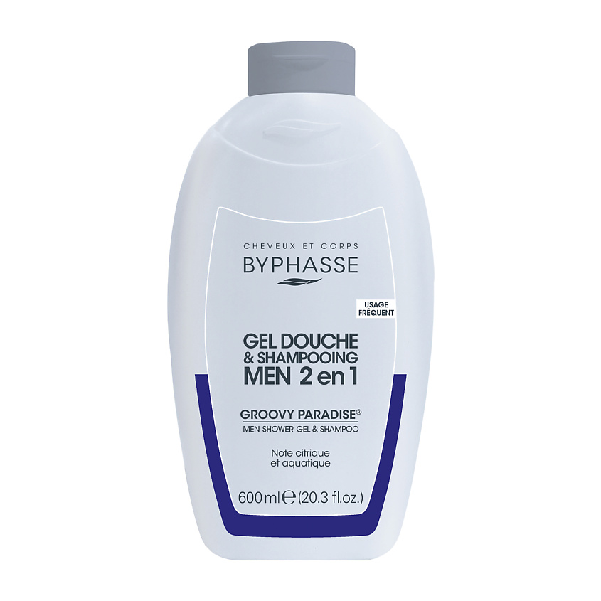 Изображение товара BYPHASSE Гель-шампунь 2 в 1 GROOVY PARADISE для мужчин, 600 мл