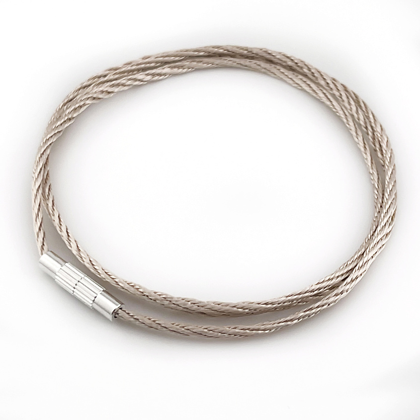 Изображение товара Шнурок для крестика и бижутерии с стальным замком 45 см ROK HAIR