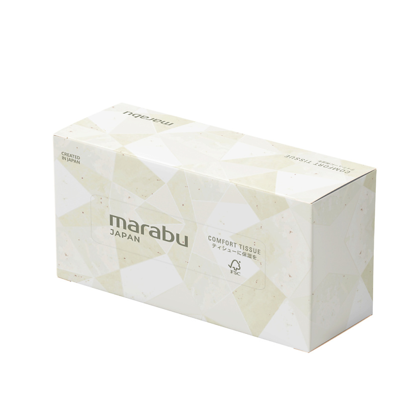 Изображение товара Мягкие натуральные салфетки Marabu 250 шт для лица и рук в Японии