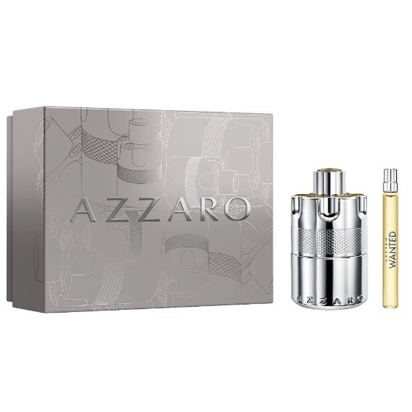 Изображение товара AZZARO Wanted набор парфюмерной воды 100 мл + мини 10 мл мужской подарок