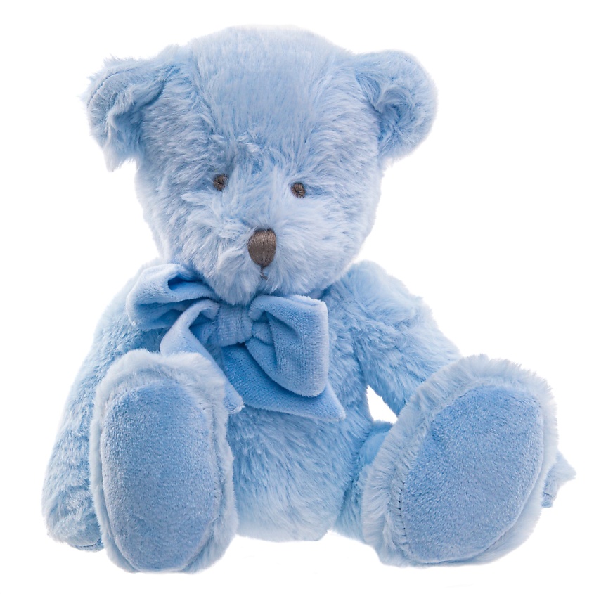 Изображение товара GULLIVER Мягкая игрушка Мишка сидячий с бантом, Голубой
