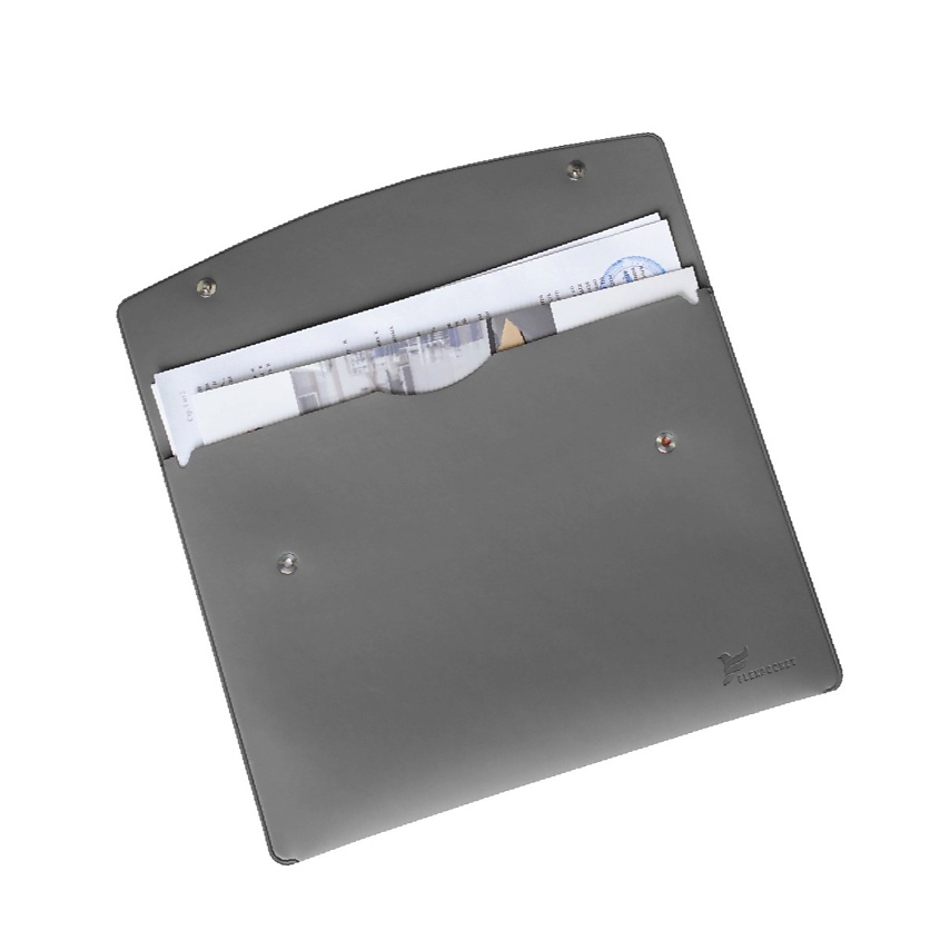 Изображение товара Папка-конверт для документов из экокожи формата А4 с двумя кнопками