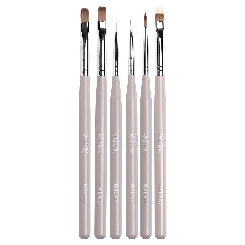 Изображение товара IRISK Набор кистей Nail Art, 01 - латте, 6 шт.