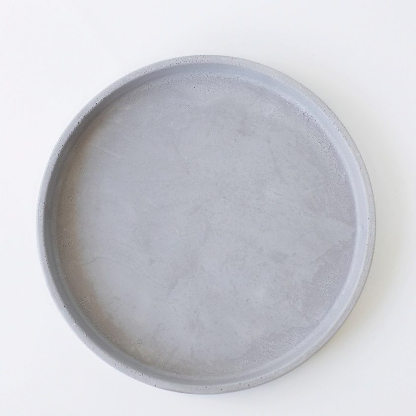 Изображение товара ROKKYHOME Поднос декоративный круглый, цвет: Серый