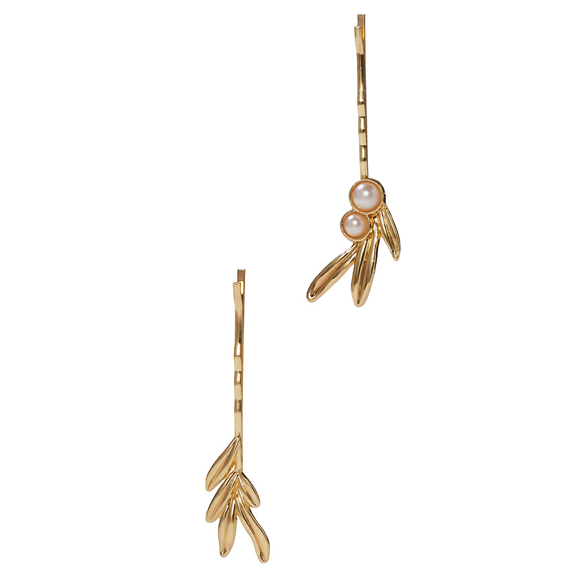 Изображение товара NOTHING BUT LOVE Заколки невидимки "Девушка с жемчужиной", Золотой