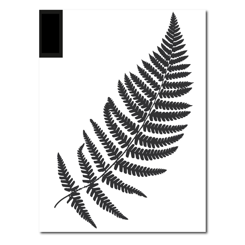 Изображение товара PRINT FACTORY Временная переводная татуировка Папоротник, 1 шт.