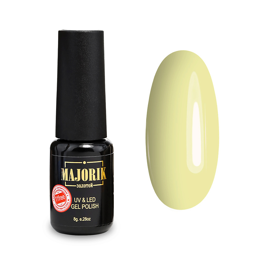 Изображение товара MAJORIK Гель-лак для ногтей, №019 Желтый