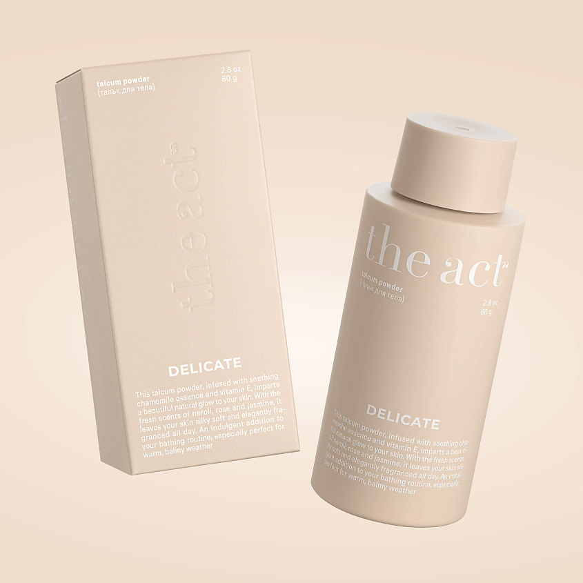 Изображение товара THE ACT Тальк для тела парфюмированный, 80 г