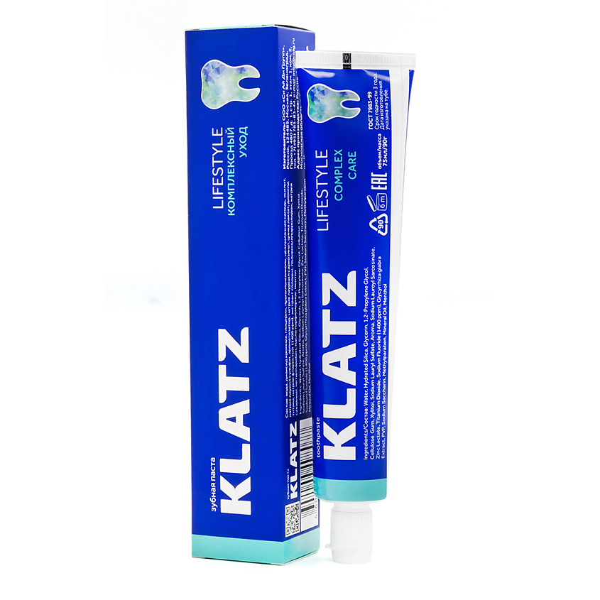 Изображение товара KLATZ Зубная паста LIFESTYLE Комплексный уход, 75 мл