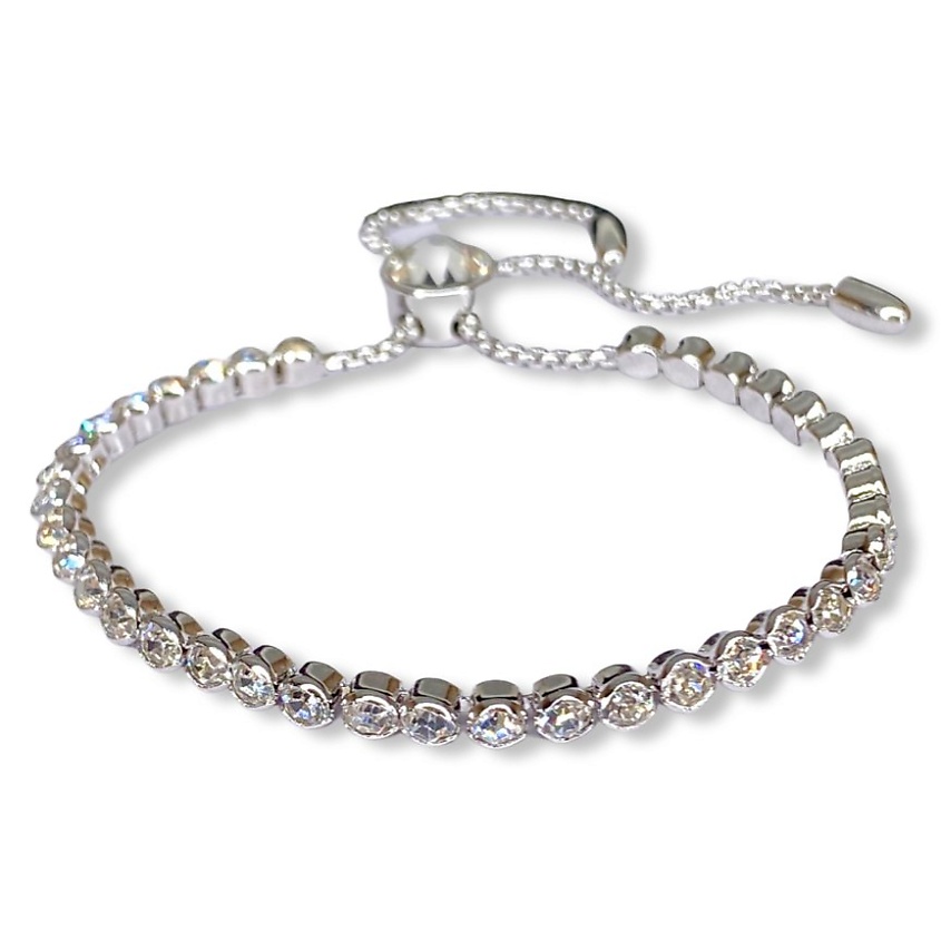 Изображение товара AMANTE CRYSTAL Браслет KR Matti утяжка, цвет: Серебряный, размер: 17