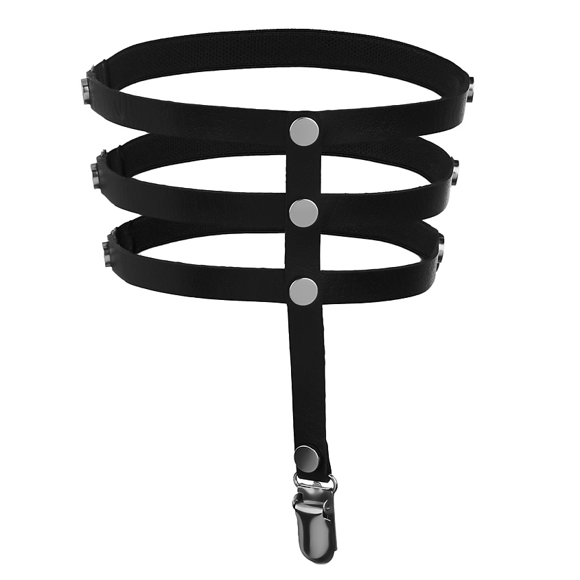 Изображение товара Гартер для женщин с регулируемыми резинками и металлическими заклепками