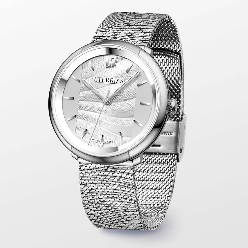 Изображение товара Женские часы L'TERRIAS Wild с швейцарским механизмом и инкрустацией фианитами