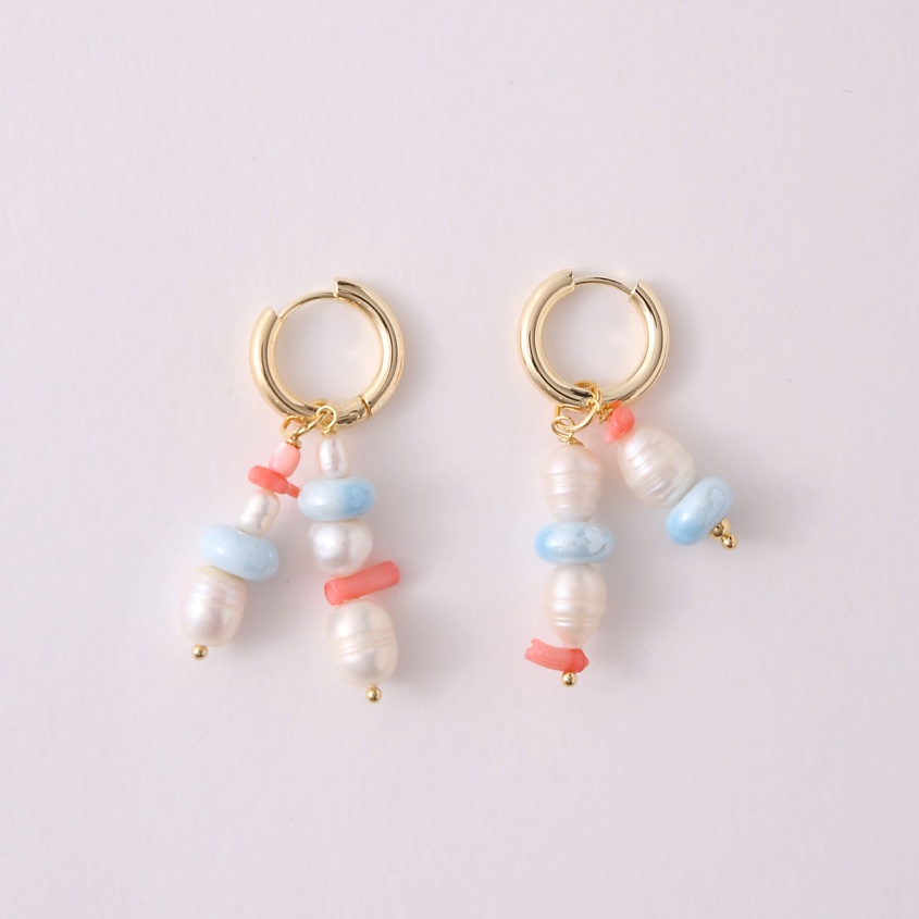 Изображение товара VELTOM Серьги с кораллами, Коралловый