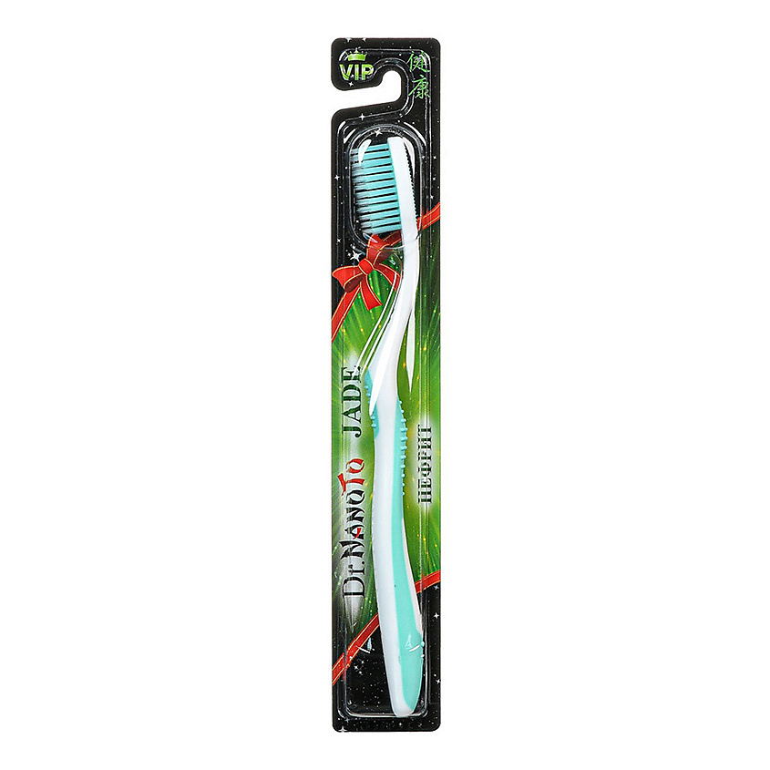 Изображение товара Зубная щетка DR.NANOTO Nano Jade двухрядная с нефритом белая