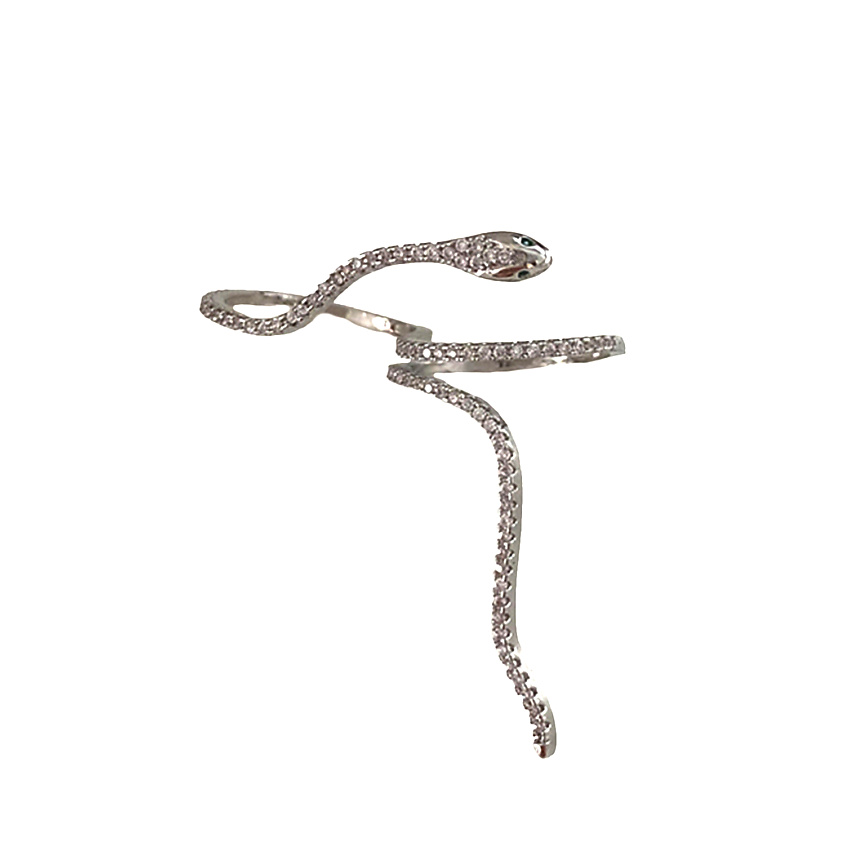 Изображение товара MERSADA Кольцо на два пальца "Укусы рассвета", цвет: Серебряный, 17 шт.