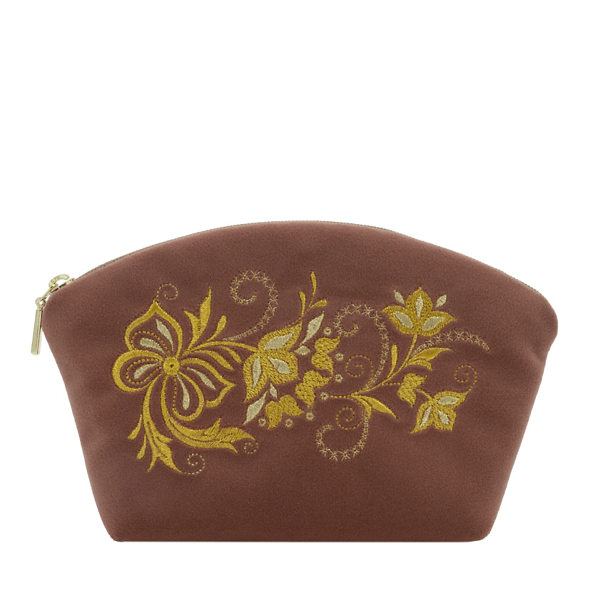 Изображение товара ТОРЖОКСКИЕ ЗОЛОТОШВЕИ Сумка бархатная Мод 258 Рис 2017, Розовый