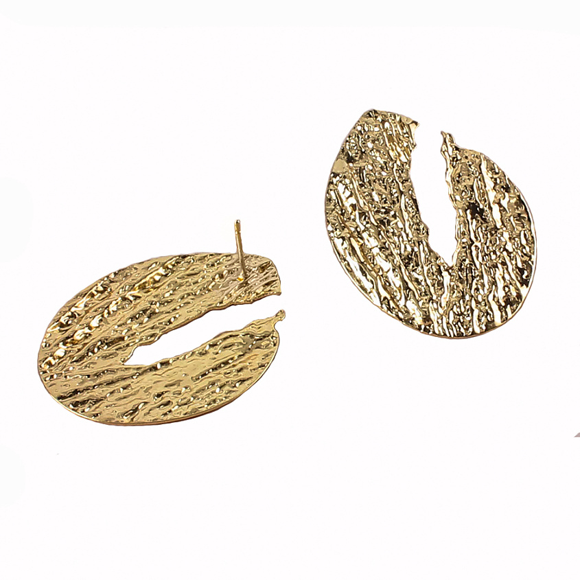 Изображение товара МЕЛТИ крупные женские серьги в золотом цвете для повседневного и вечернего образа