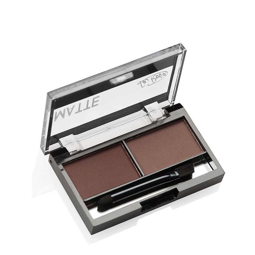 Изображение товара LA ROSA Тени-matte для бровей 2-х цветные, цвет: кофе + коричневый